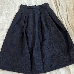 Black knee length skirt